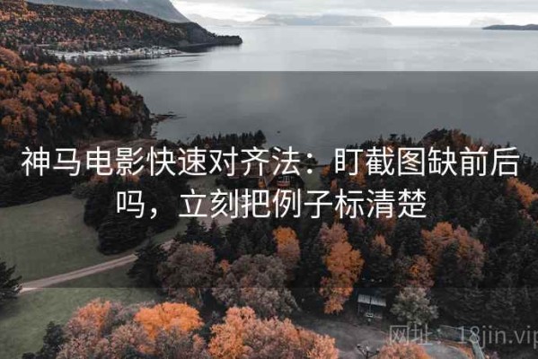 神马电影快速对齐法：盯截图缺前后吗，立刻把例子标清楚