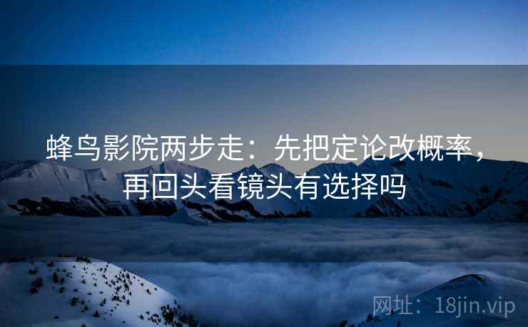 蜂鸟影院两步走：先把定论改概率，再回头看镜头有选择吗